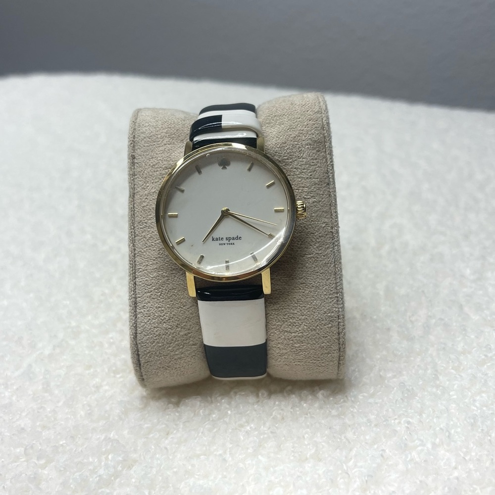 Kate Spade black and white watch